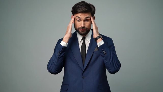 full hd video of young handsome stylish businessman - 4x slow motion