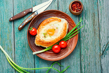 Georgian khachapuri imeruli