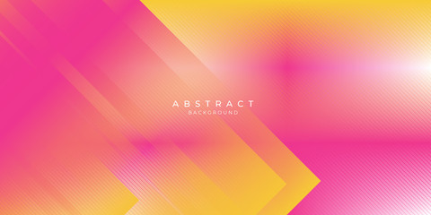 Abstract background orange banner presentation design. Modern background gradient color pink and orange.