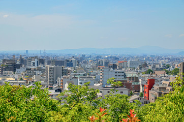 京都　船岡山公園からの眺め