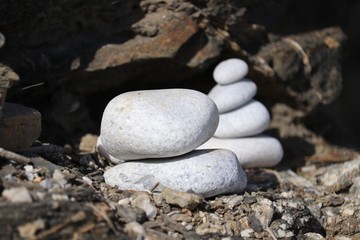 stones on the beach