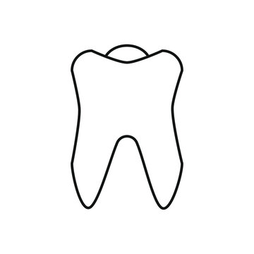 tooth tooth shaped vector icon