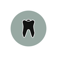 tooth tooth shaped vector icon