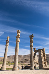 Persepolis ceremonial capital of the Achaemenid Empire, UNESCO World Heritage Site from 1979, situated 60 km northeast of the city of Shiraz in Fars Province, Iran