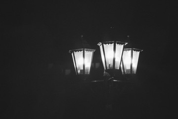 Lamp in night