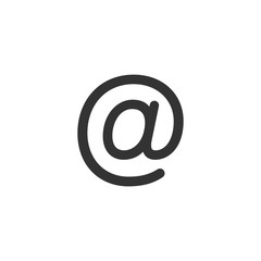 Obraz premium Email message icon in flat style. Mail document vector illustration on white isolated background. Message business concept.