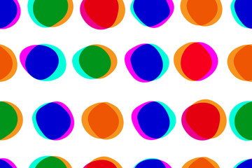 Pattern with multiply circles - obrazy, fototapety, plakaty