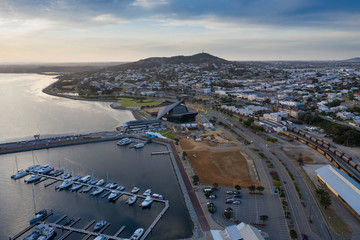 Aerial view of the West Australian town of Albany, an important shipping port and the oldest...