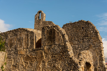Isernia, Molise, ruins of the Celestial Convent of S. Spirito.  View.
