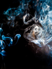 smoke texture  on black background