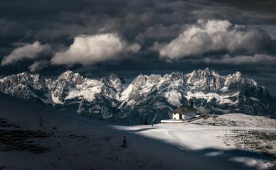 Fototapeta na wymiar Blick in die Alpen