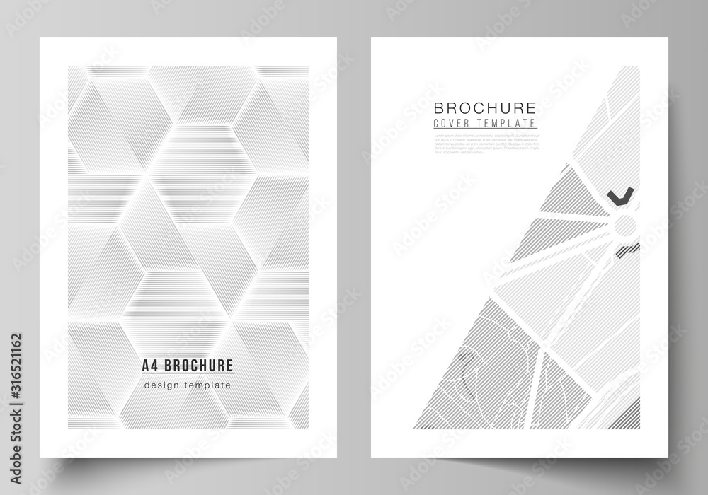 Poster vector layout of a4 format modern cover mockups design templates for brochure, magazine, flyer, book