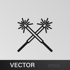 deepawali cracker festival icon on white background. Diwali Hindu festival elements for graphic and web design on white background on white background