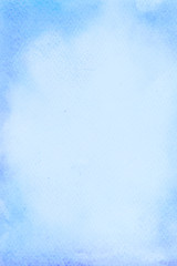 Obraz premium Blue watercolor background for textures and backgrounds