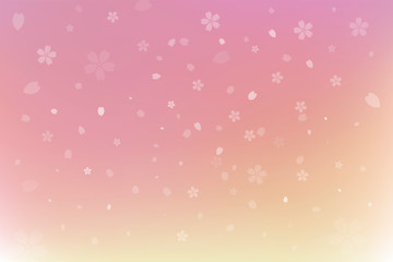Fototapeta na wymiar 桜の花びらが散るピンク色の背景