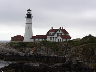 Fototapeta na wymiar A light house in Maine