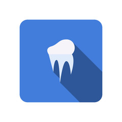 Icicle flat icon with long shadow, icon for web vector