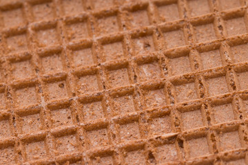 Waffles background cell texture closeup.