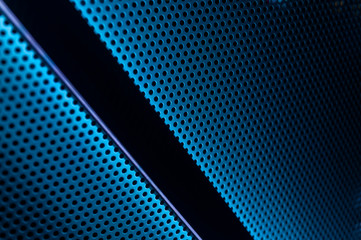 LED Light wall. Dot graphics. Abstract background in light painting technique. Elegant modern background for business presentations.