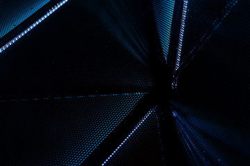 LED Light wall. Dot graphics. Abstract background in light painting technique. Elegant modern background for business presentations.