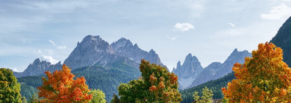 Dolomiten Aussicht vom Helm-Hornischegg nach S&uuml;den