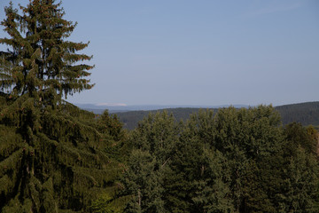 Obraz premium Blick zum Monte Kali bei Heringen (Werra)