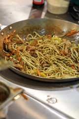 Chicken chow mein a popular oriental dish available at chinese restaurants