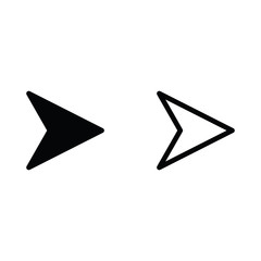 arrow icon.  line design. arrow set for web, site or application design