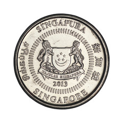 10 Singapore cent coin from 2013