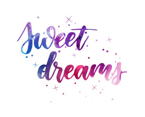 Sweet dreams lettering calligraphy