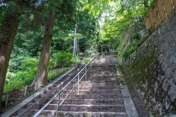 Stone steps in the mountains