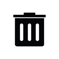 Trash bin   - vector icon