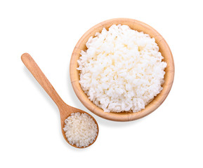 Fototapeta na wymiar Japanese rice on white background