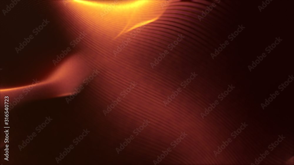 Aufkleber Defocus mysterious sparkling illuminated line particles floating in the abyss for celebration and festive theme abstract texture background
