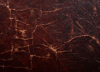 Worn brown leather as a leather texture or an abstract brown background