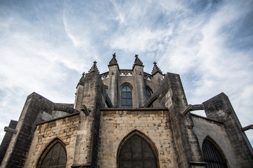 Fototapeta premium girona cathedral in cataluña, spain