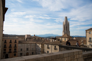 girona cathedral in  cataluña, spain