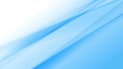 Blue and white smooth gradient striped abstract background