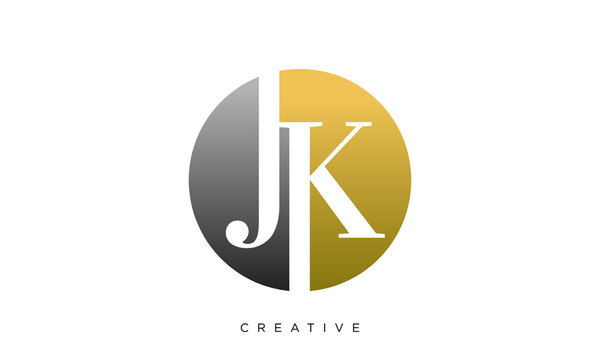 jk logo design vector