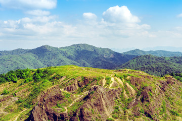 Beautiful view point of Elephant Hills View Point or " Nern Chang Suek ", Pilok, on the mountain in the west of thailand, Thailand-Myanmar border in Thongphaphum Kanchanaburi, Thailand