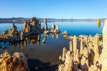 Evening sunset. Mono lake
