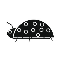 vector icon, with insect ladybug shape