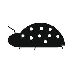 vector icon, with insect ladybug shape