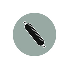 vector icon, with sausage shape