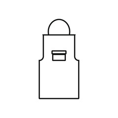 vector icon, shaped kitchen apron