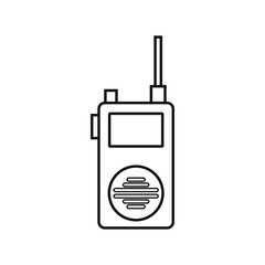 vector icon, shaped walkie talkie