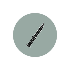 vector icon, shaped like a military knife