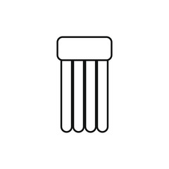 vector icon, with inflatable mattress shape