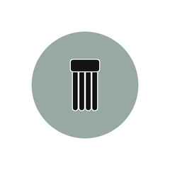 vector icon, with inflatable mattress shape