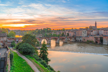 Albi in a summer sunny day,France